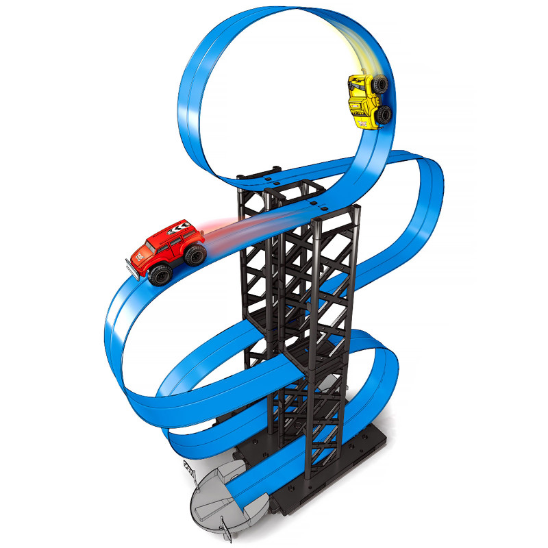 Интерактивный трек с инерционной машинкой SHT 088-7 (1CAR) (Blue)