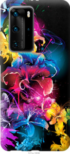 

Чехол Абстрактные цветы для Huawei P40 Pro 982755