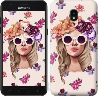 

Чехол Девушка с цветами v2 для Samsung Galaxy J7 2018 670877