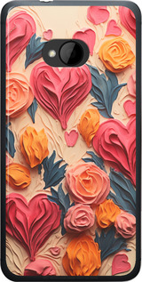 

Чехол Сердечки 3 для HTC One M7 1645938