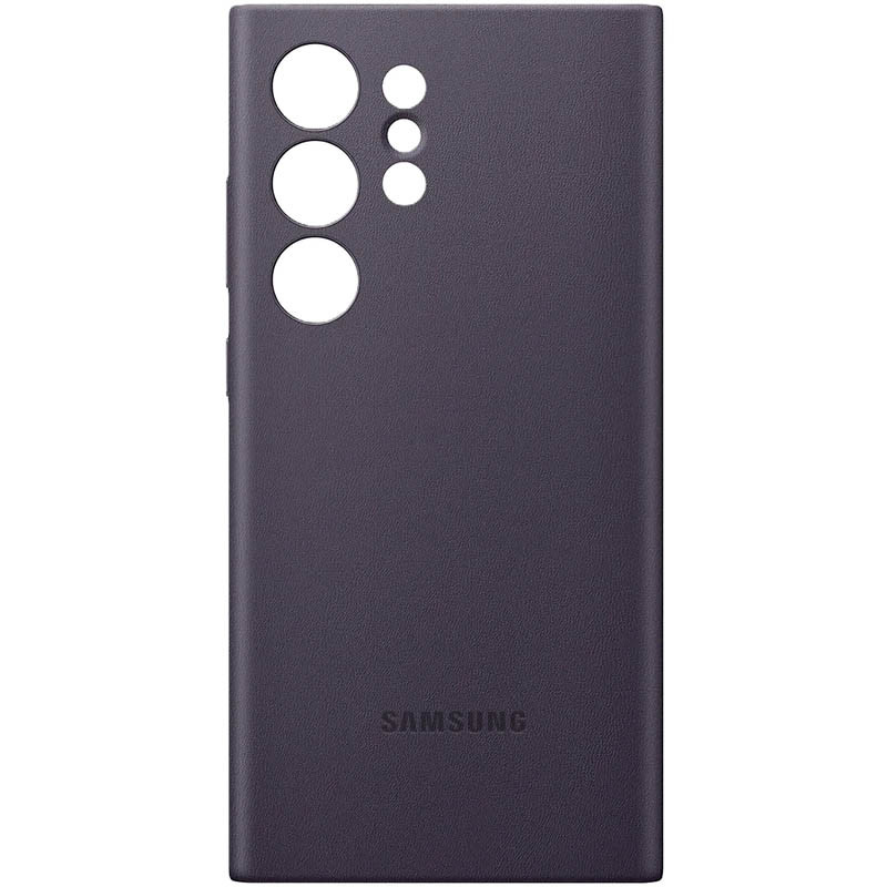 Фото Кожаный чехол Leather Case (AAA) для Samsung Galaxy S24 Ultra (Purple) на vchehle.ua