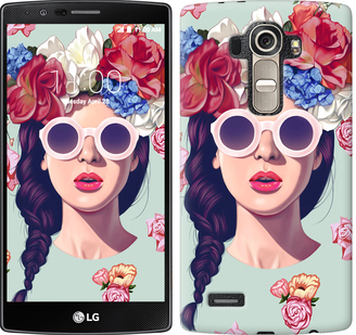 

Чохол Дівчина з квітами на LG G4 H815 95688