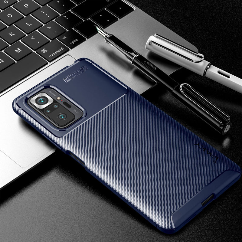 Фото TPU чохол iPaky Kaisy Series на Xiaomi Redmi Note 10 Pro / 10 Pro Max (Синій) на vchehle.ua
