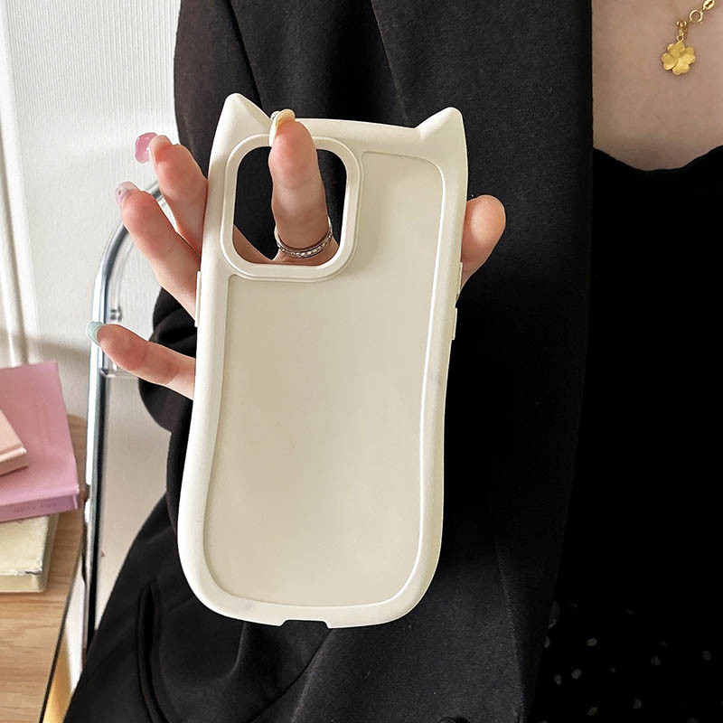 Фото Чехол TPU Cat для Apple iPhone 13 Pro (6.1") (Antique White) в магазине vchehle.ua