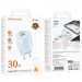 СЗУ Borofone BA94A Lustrous PD30W+QC3.0 (1USB-A/1C) + кабель Type-C to Lightning (Blue) в магазине vchehle.ua