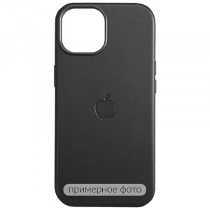 Кожаный чехол Leather Case (AAA) with MagSafe для Apple iPhone 16e (6.1")