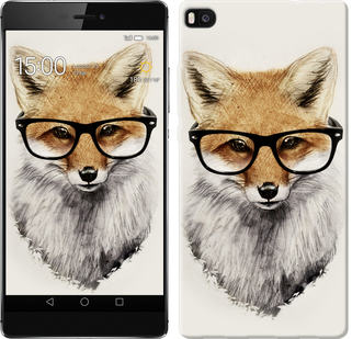 

Чехол Лис в очках для Huawei Ascend P8 634528