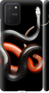 

Чохол Червоно-чорна змія на чорному тлі на Samsung Galaxy S10 Lite 2020 938627