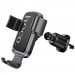 Фото Автодержатель Hoco H80 Vista gravity (air outlet) (Black / Metal gray) в магазине vchehle.ua