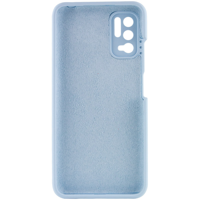Фото Чехол Silicone Cover Full Camera (AAA) для Xiaomi Redmi Note 10 5G / Poco M3 Pro (Голубой / Lilac Blue) в магазине vchehle.ua