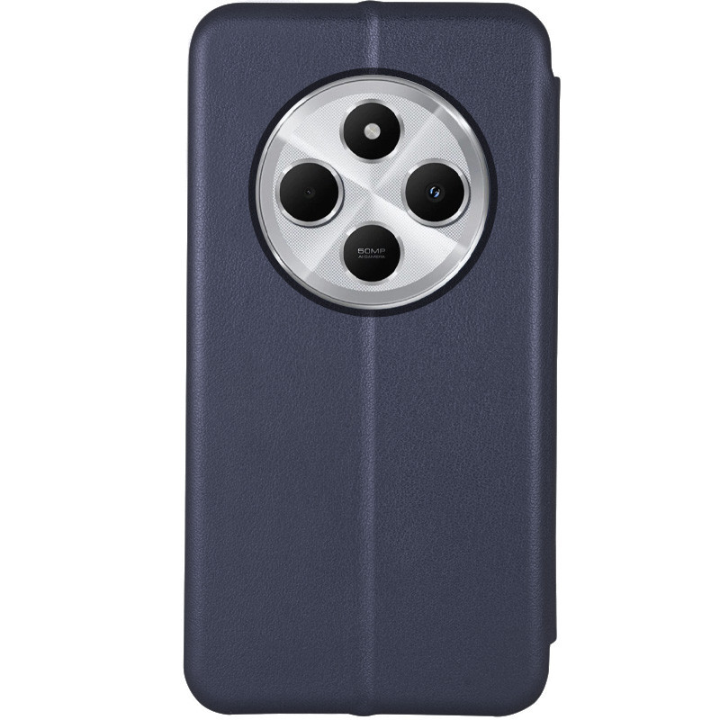 Фото Шкіряний чохол-книжка Classy на Xiaomi Redmi 14C / Poco C75 (Темно-синій) на vchehle.ua