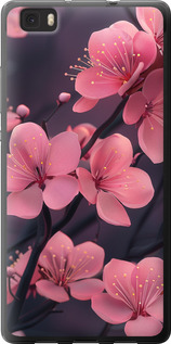 Чехол Пурпурная сакура для Huawei Ascend P8 Lite