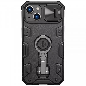 TPU+PC чехол Nillkin Metal CamShield Armor Pro no logo (со шторкой) для Apple iPhone 14 (6.1")