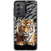 TPU+PC чехол TakiTaki Magic glow для Samsung Galaxy A34 5G (Tiger on the ground / Black)