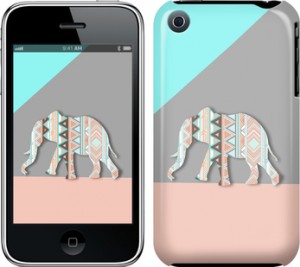 Чехол Узорчатый слон для iPhone 3Gs