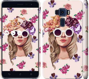 

Чехол Девушка с цветами v2 для Asus Zenfone 3 ZE520KL 190470