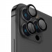 Фото Захисне скло Metal Classic на камеру (в упак.) на Apple iPhone 15 Pro (6.1") / 15 Pro Max (6.7") (Чорний / Midnight) на vchehle.ua