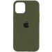 Чохол Silicone Case Full Protective (AA) на Apple iPhone 12 Pro / 12 (6.1") (Зелений / Dark Olive)