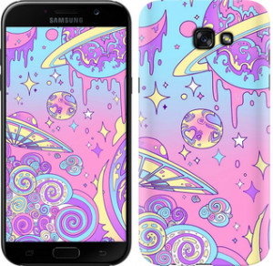 Чехол Розовая галактика для Samsung Galaxy J4 Plus 2018
