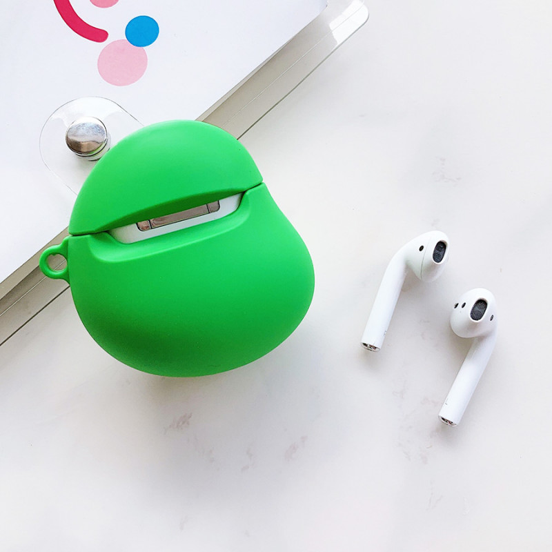 Силіконовий футляр Yummy Fruits для навушників AirPods 1/2 (Avocado / Зелений) в магазині vchehle.ua