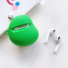 Силиконовый футляр Yummy Fruits для наушников AirPods 1/2 (Avocado / Зеленый) в магазине vchehle.ua