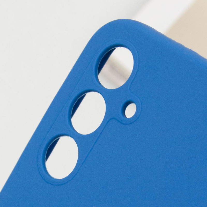Фото Чохол Silicone Cover Lakshmi Full Camera (AA) на Samsung Galaxy A55 (Синій / Navy Blue) в маназині vchehle.ua