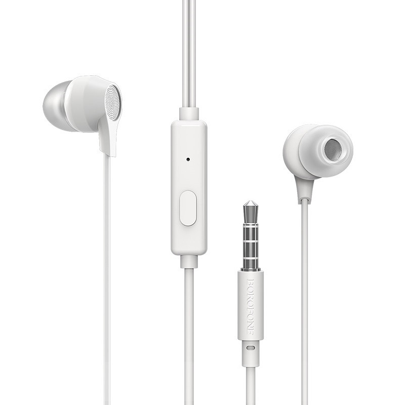 Наушники Borofone BM28 (3.5mm/1.2m) (White)