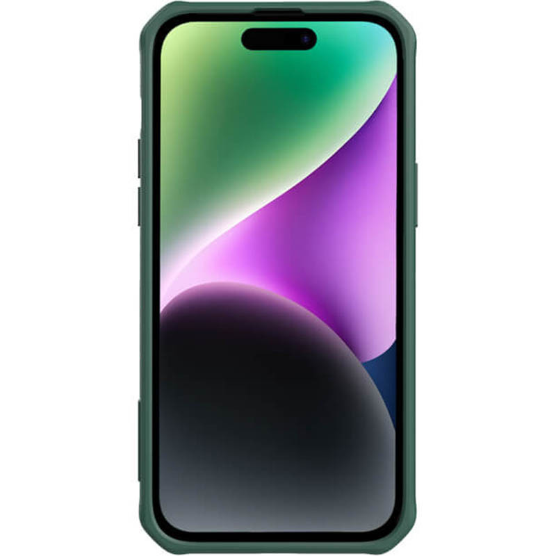 Фото Карбоновая накладка Nillkin Strap Magnetic Case для Apple iPhone 14 Pro Max (6.7") (Green) на vchehle.ua