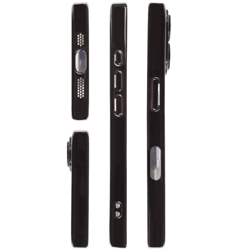 Купити TPU чохол Fibra Chrome with Magnetic safe на Apple iPhone 16 (6.1") (Black) на vchehle.ua