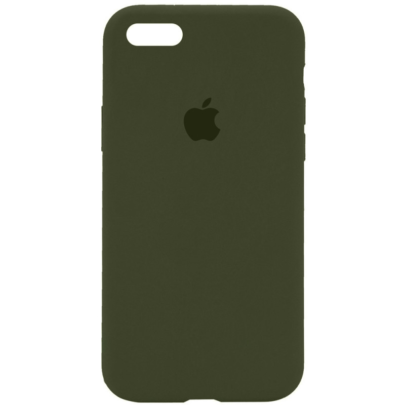 Чохол Silicone Case Full Protective (AA) на Apple iPhone 6/6s (4.7") (Зелений / Dark Olive)