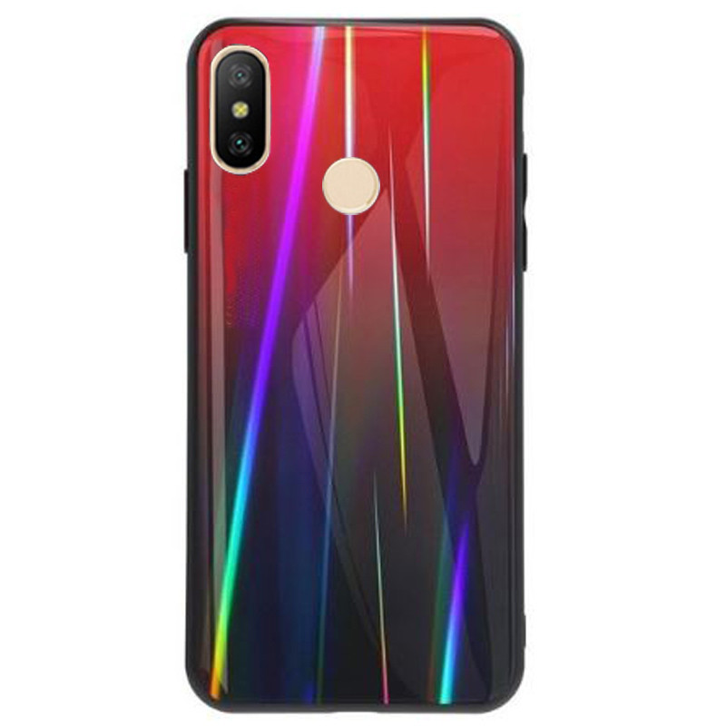 

TPU+Glass чохол Gradient Aurora для Xiaomi Mi A2 (Червоний) 681026