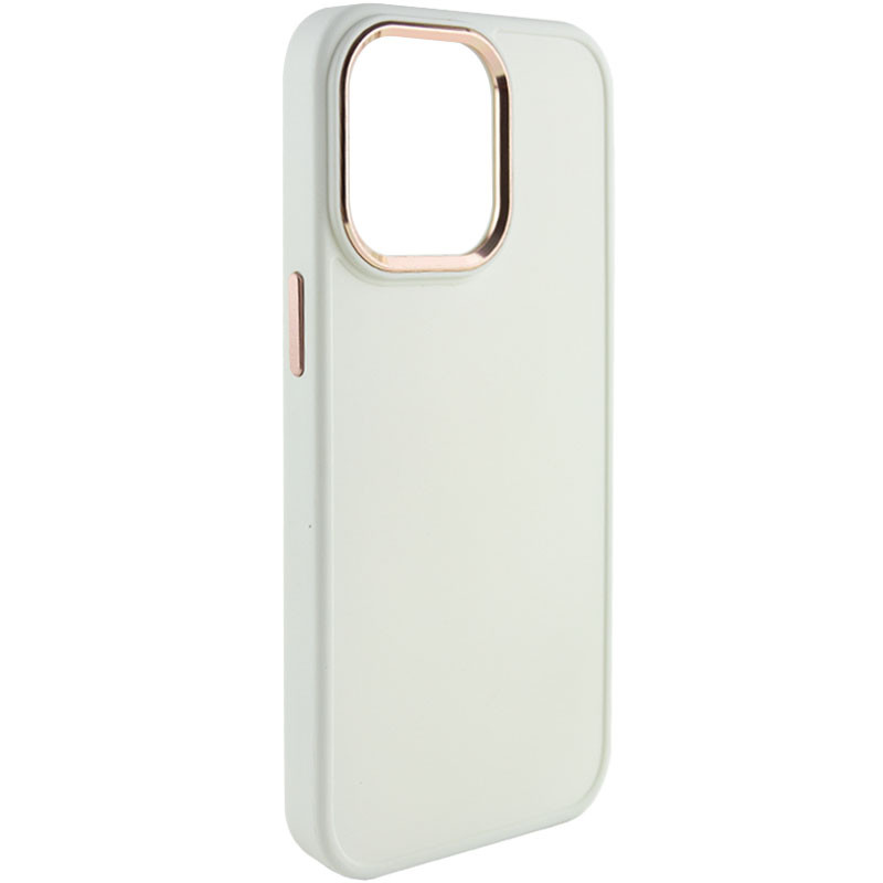 TPU чехол Bonbon Metal Style для Apple iPhone 14 Pro Max (6.7") (Белый / White)