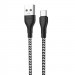 Дата кабель Borofone BX39 USB to Type-C (1m) (Черно - белый)