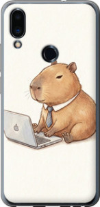 Чехол Funny Capybara CEO Working для Meizu Note 9