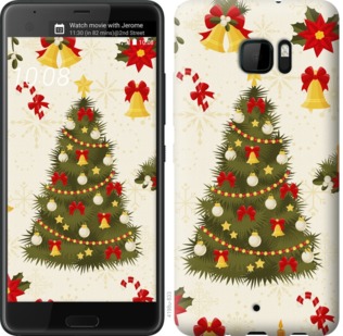 

Чехол Новогодняя елка для HTC U Ultra 759864