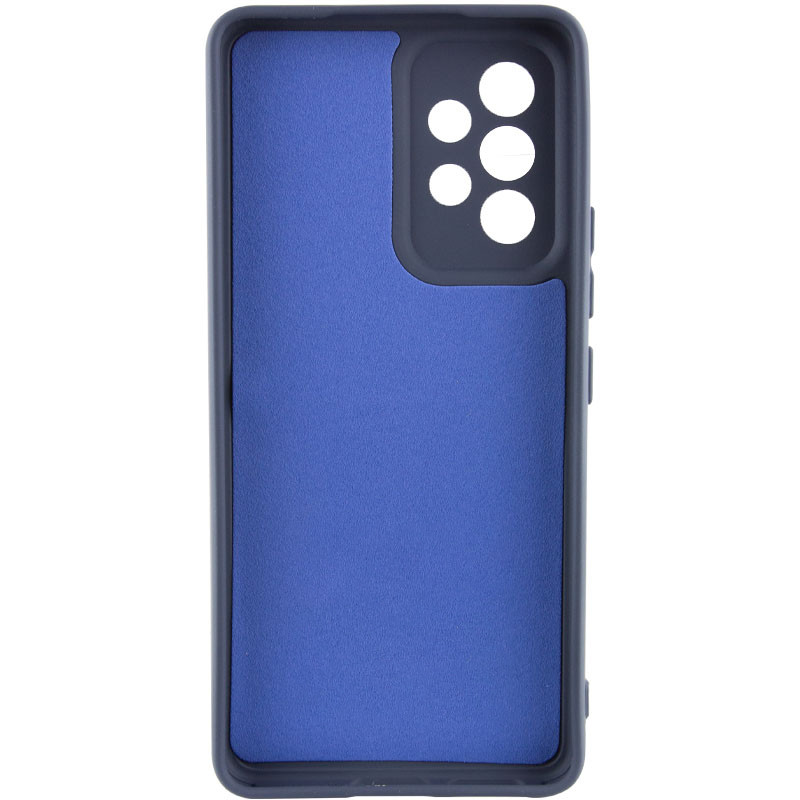 Фото Чохол TPU GETMAN Liquid Silk Full Camera на Samsung Galaxy A52 4G / A52 5G / A52s (Синій / Midnight Blue) на vchehle.ua