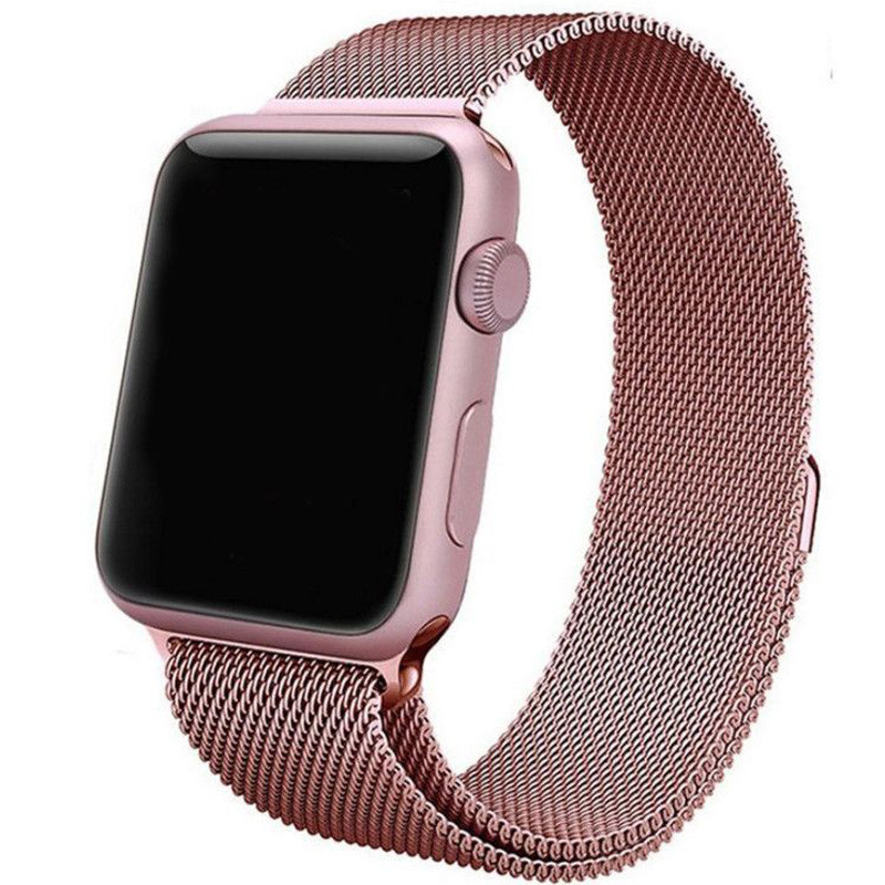 Фото Ремешок Milanese Loop Design для Apple watch 42mm/44mm/45mm/49mm (Rose Gold) в магазине vchehle.ua