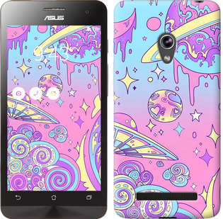 Чехол Розовая галактика для Asus Zenfone 5