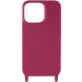 Фото Чехол Cord case c длинным цветным ремешком для Apple iPhone 13 Pro (6.1") (Красный / Rose Red) в магазине vchehle.ua