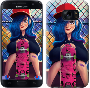

Чехол Прикольная девочка со скейтбордом для Samsung Galaxy S7 G930F 618066