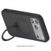 Фото TPU+PC чохол Metal Buttons with Magnetic Safe Colorful HQ Ring для Apple iPhone 17 (6.3") (Black) на vchehle.ua