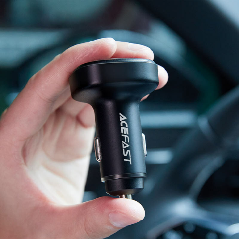 Купить АЗУ Acefast B9 PD36W+QC4.0 total 66W (2USB-A/1C) (Black) на vchehle.ua