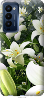 

Чехол Белые лилии для Tecno Camon 18p CH7n 1381497