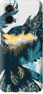 Чохол Арт-орел на тлі природи на Oppo A76