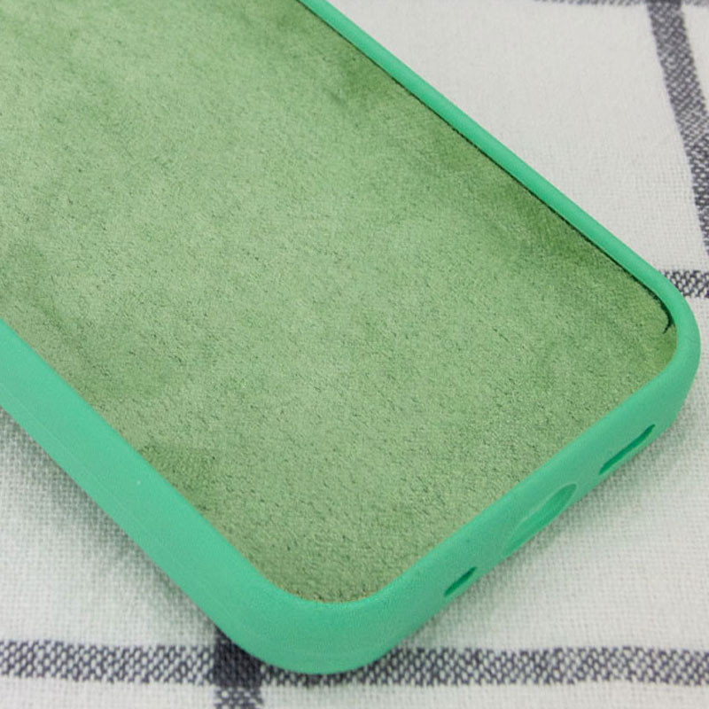 Фото Чехол Silicone Case Full Protective (AA) NO LOGO для Apple iPhone 16 Pro (6.3") (Зеленый / Spearmint) на vchehle.ua