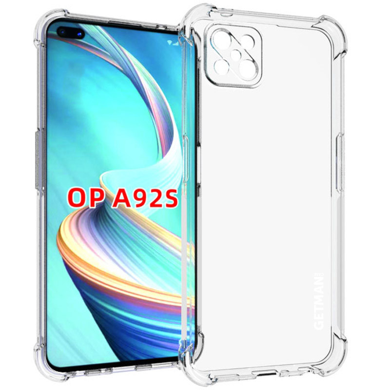 TPU чохол GETMAN Ease logo посилені кути на Oppo A92s