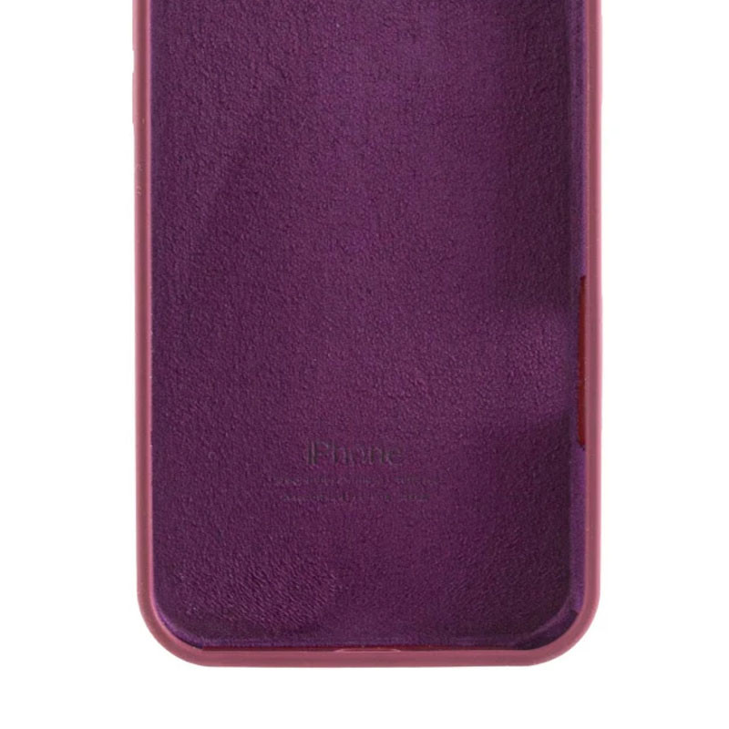 Чохол Silicone Case Full Camera Protective (AA) на Apple iPhone 16e (6.1") (Бордовий / Plum) в магазині vchehle.ua