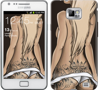 

Чехол Девушка с татуировкой для Samsung Galaxy S2 i9100 644102
