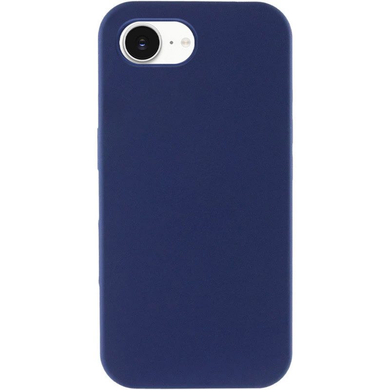 Чехол Silicone Case Full Protective (AA) NO LOGO для Apple iPhone 16e (6.1") (Синий / Deep navy)