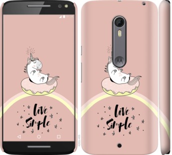 

Чехол Единорожка в пончике для Motorola Moto X Style 719603